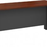 60W x 24D Credenza Desk in Hansen Cherry, Computer Table for Home or Professional Office