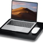 Portable Lap Laptop Desk with Pillow Cushion, Fits up to 15.6 inch Laptop, Lap Stand for Bed & Couch & Carpet, Book Tablet/Drawing Board/Computer Laptop Stand - Black