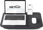 Lap Desk with Cushion, Fits up to 17 inch Laptop, Pillow Designed, Portable Laptop Stand with Tray, Pad & Phone Holder, Home Office for Bed/Couch/Car/Reading/Writing (Black) - Image 2